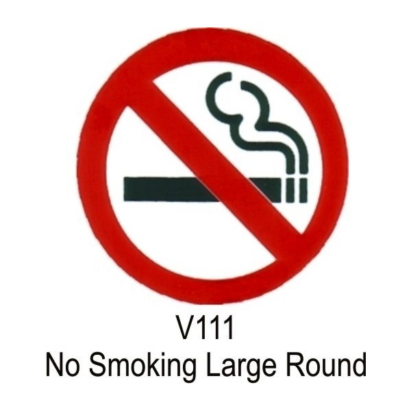 Outdoor Vinyl Sticker – No Smoking Symbol