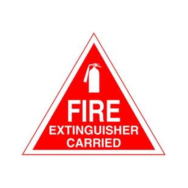 Outdoor Vinyl Sticker – Red – Fire Extinguisher Carrier