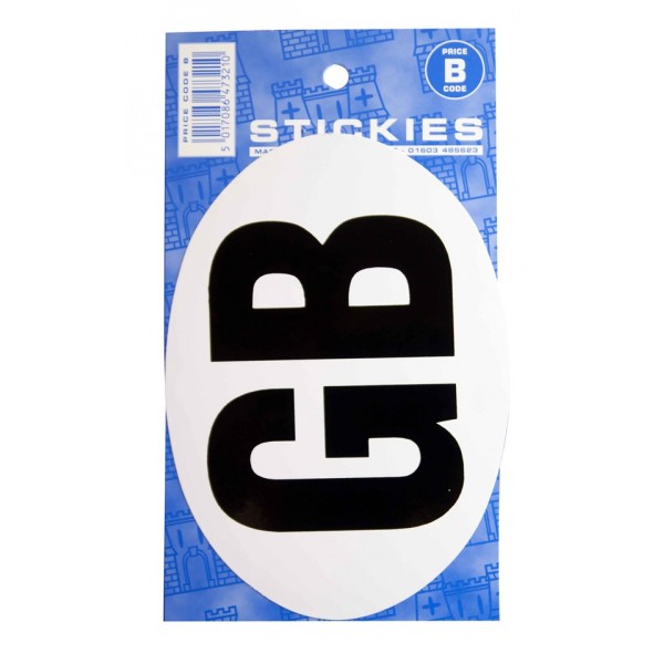 Outdoor Vinyl Sticker – Large – White – GB