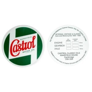 Indoor Vinyl Sticker – Green – Castrol Classic Window Sticker