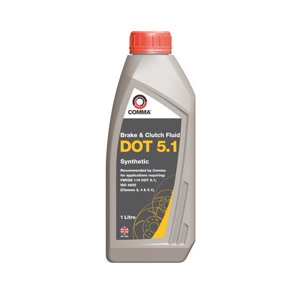 DOT 5.1 Synthetic Brake & Clutch Fluid – 1 Litre