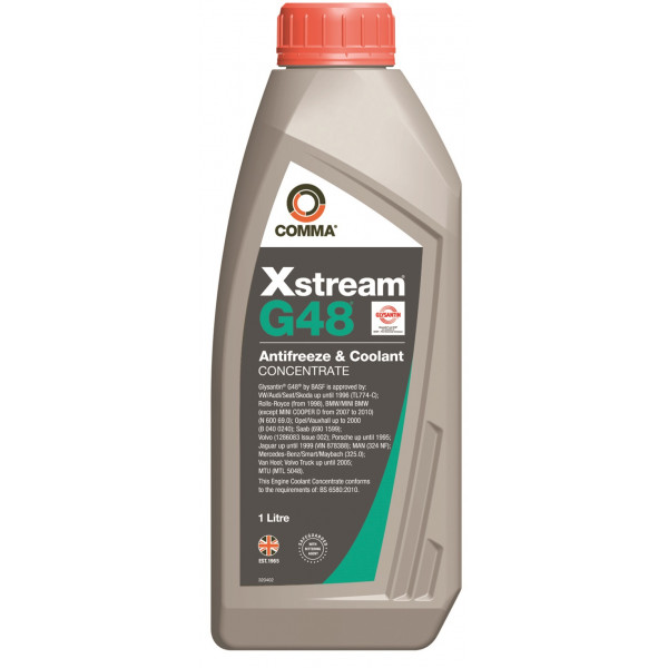 Xstream G48 Antifreeze & Coolant – Concentrated – 1 Litre