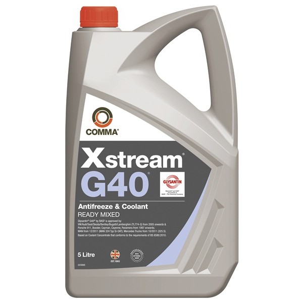 Xstream G40 Antifreeze & Coolant – Ready To Use – 5 Litre