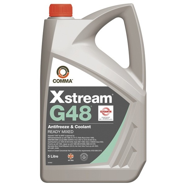 Xstream G48 Antifreeze & Coolant – Ready To Use – 5 Litre