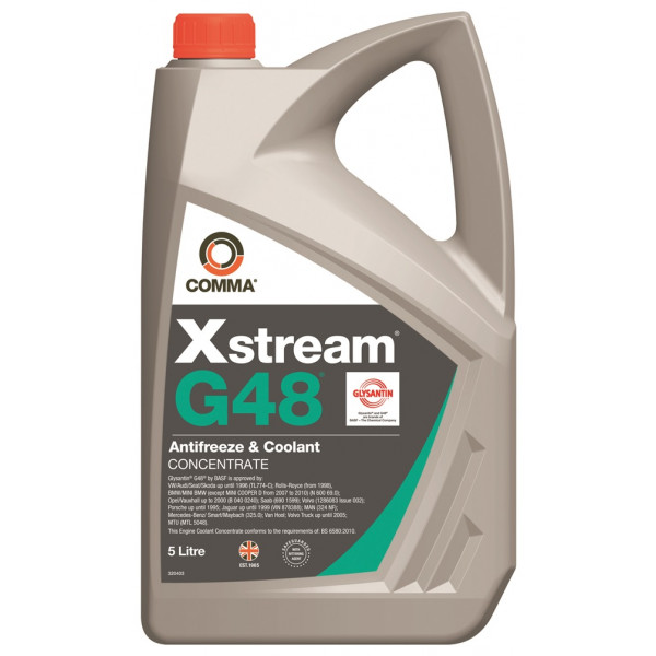 Xstream G48 Antifreeze & Coolant – Concentrated – 5 Litre