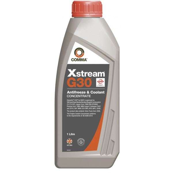 Xstream G30 Antifreeze & Coolant – Concentrated – 1 Litre