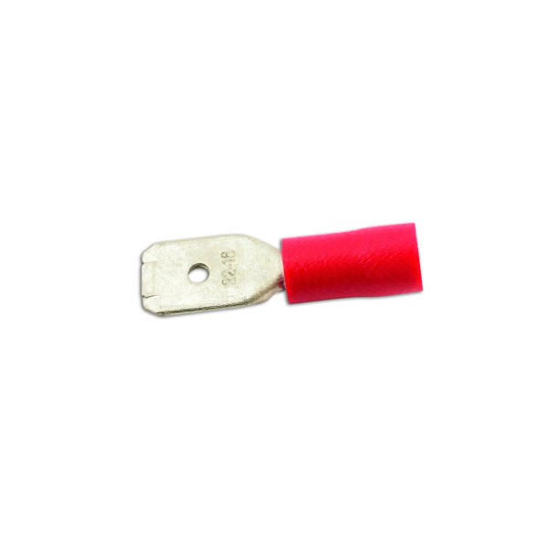 Wiring Connectors Red Male Blade 6.3mm Pack Of 100 Car Smart