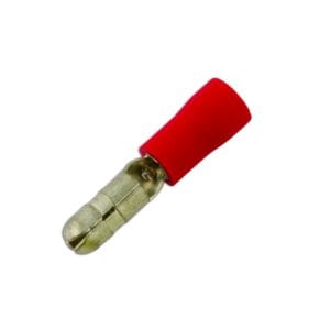 Wiring Connectors – Red – Male Bullet – 4.0mm – Pack Of 100