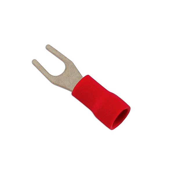Wiring Connectors – Red – Fork – 4.0mm – Pack Of 100