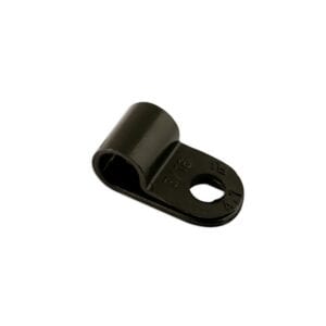 Black Nylon P Clips – 6mm – Pack of 100