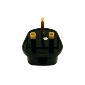 High Impact Mains Plug Tops – Black – Pack Of 10