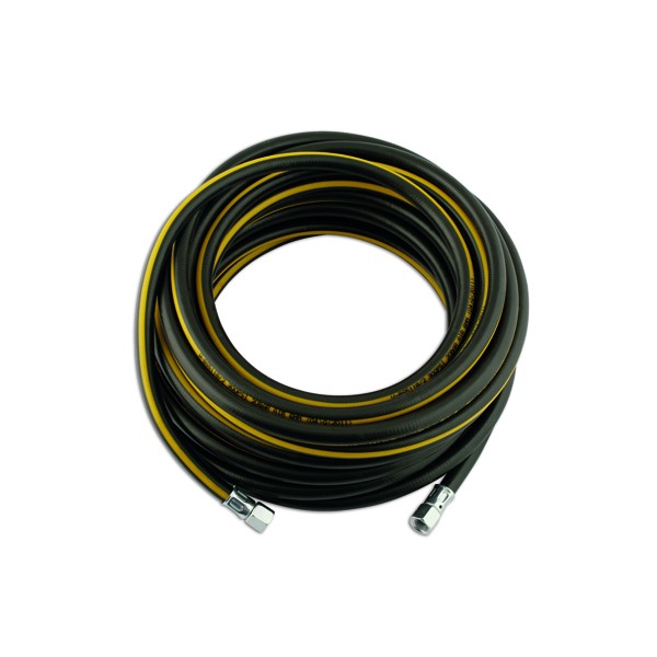 Rubber Air Hose – 6.3mm (1/4in.) With 1/4in. BSP Nipples – 15m