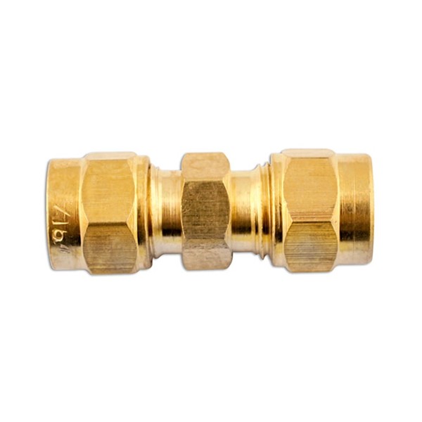 Pipe Connector – Straight Brass – 3/8in. – Pack Of 10