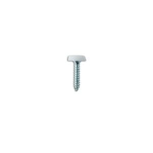 Number Plate Screws – White Polytop – 4.8mm x 24.0mm – Pack Of 100