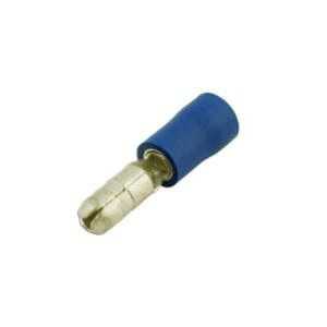 Wiring Connectors – Blue – Male Bullet – 4mm – Pack Of 100