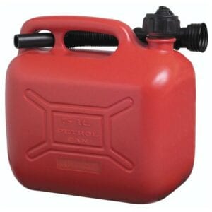 Petrol Fuel Can – Red Plastic – 5 Litre