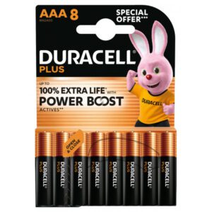 Duracell AAA Plus Power With Power Boost - Promo Pack of 8