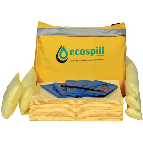 ECOSPILL Chemical Spill Kit 50L Vinyl Holdall 50 Litre