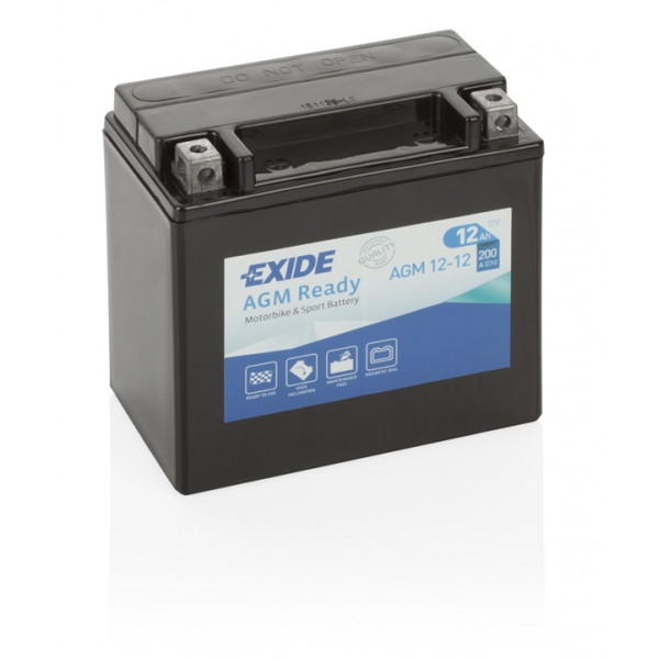 Exide Motorcycle Battery 12V 12Ah 200CCA