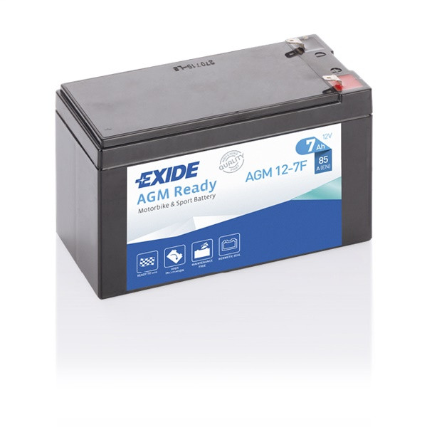 Exide Motorcycle Battery 12V 7Ah 85CCA