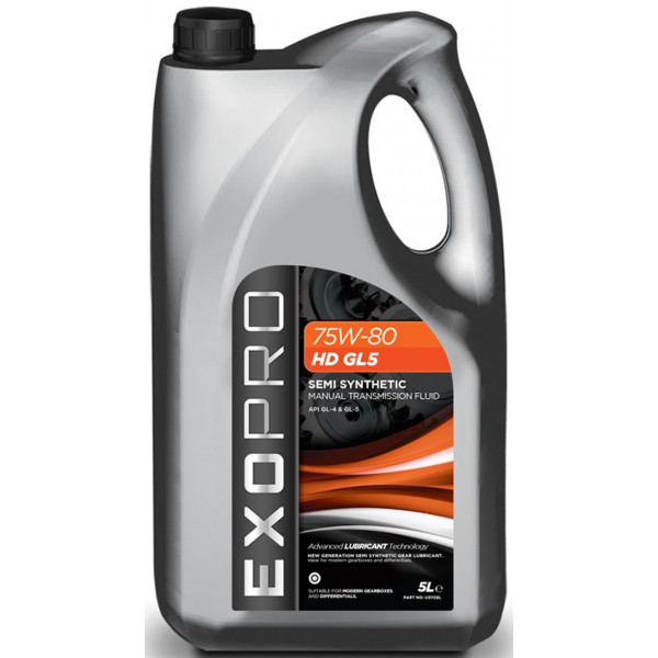 ExoPro 75W80 HD GL5 Gear Oil 5 Litre