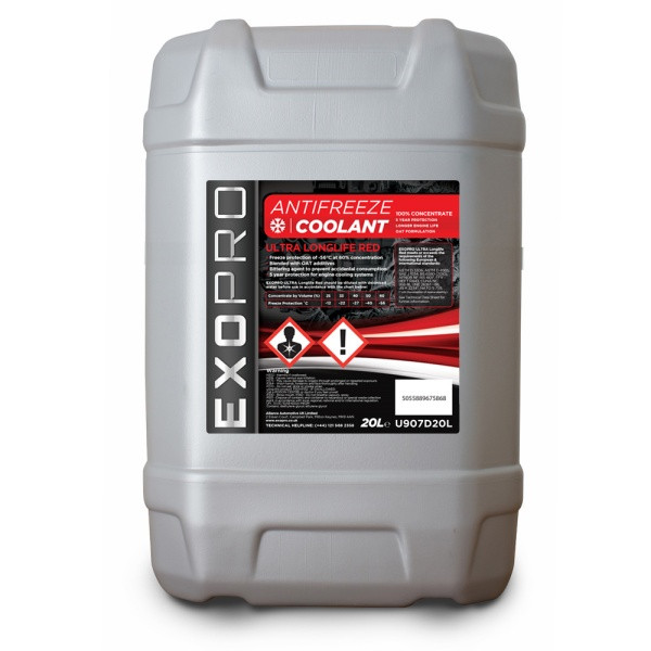 ExoPro Ultra Longlife Red Antifreeze – 20 Litre