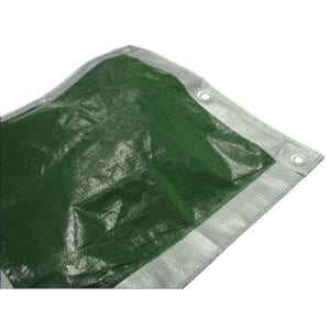 Tarpaulin – Green / Silver – 3.6m x 2.7m