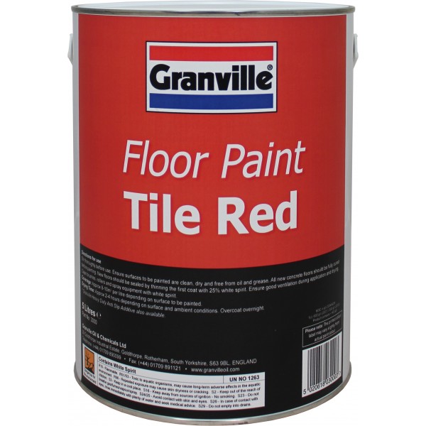 Tile Red Floor Paint 5 litre Car Smart