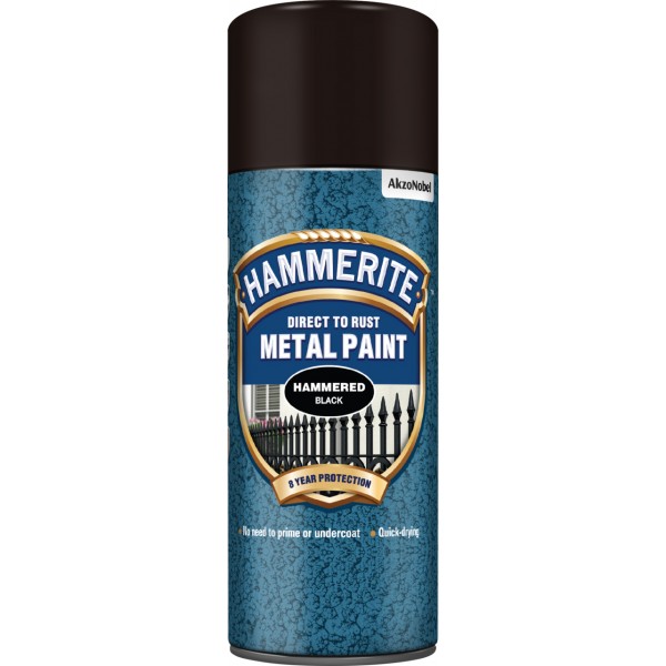 Direct To Rust Metal Paint – Hammered Black – 400ml
