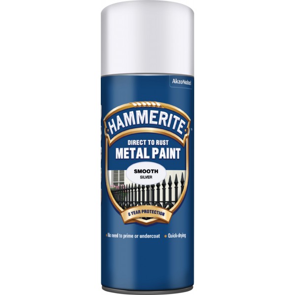 Direct To Rust Metal Paint – Smooth Silver – 400ml