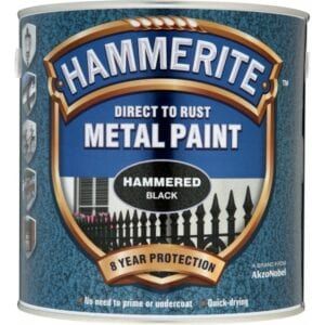 Direct To Rust Metal Paint – Hammered Black – 2.5 Litre