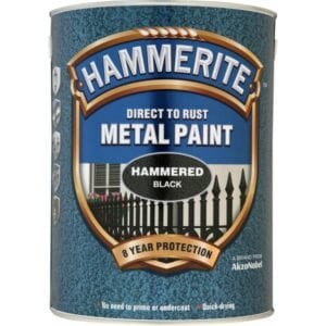 Direct To Rust Metal Paint – Hammered Black – 5 Litre