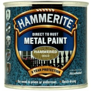 Direct To Rust Metal Paint – Hammered Gold – 250ml