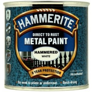 Direct To Rust Metal Paint – Hammered White – 250ml