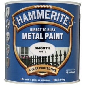 Direct To Rust Metal Paint – Smooth White – 2.5 Litre