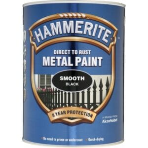 Direct To Rust Metal Paint – Smooth Black – 5 Litre