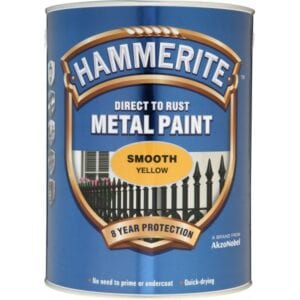Direct To Rust Metal Paint – Smooth Yellow – 5 Litre