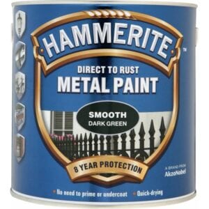 Direct To Rust Metal Paint – Smooth Dark Green – 2.5 Litre