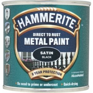 Direct To Rust Metal Paint – Satin Black – 250ml