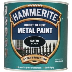 Direct To Rust Metal Paint – Satin Black – 750ml
