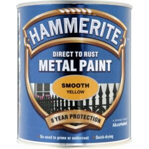 Direct To Rust Metal Paint – Smooth Yellow – 750ml