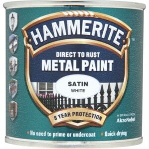 Direct To Rust Metal Paint – Satin White – 250ml