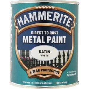 Direct To Rust Metal Paint – Satin White – 750ml