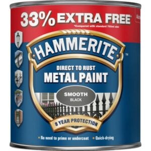 Direct To Rust Metal Paint – Smooth Black – 750ml +33% EF