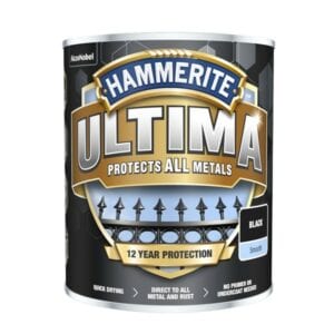Direct to rust metal paint – Smooth Black