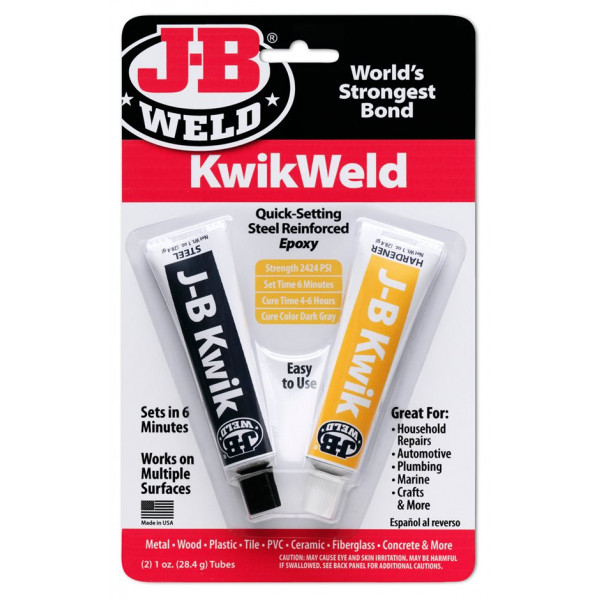 J-B Weld Kwik Weld 2 Part Epoxy Blister Pack – Pack of 6
