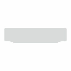 Car lipped oblong KiwaLite™ white reflective: 520 x 125mm (20 pack)