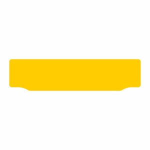 Car lipped oblong KiwaLite™ yellow reflective: 520 x 125mm (20 pack)