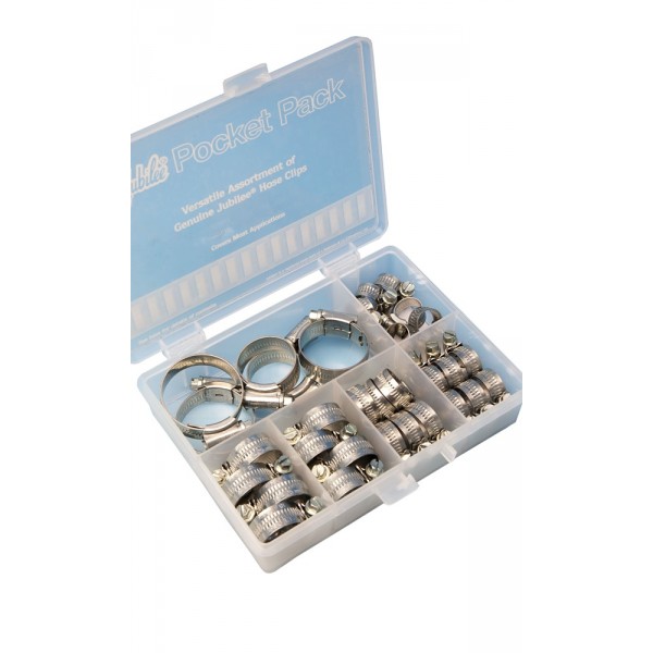 Assorted M/S Hose Clips – Box of 32