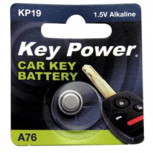 Key Power Coin Cell Battery A76 - Alkaline 1.5V - Box of 10